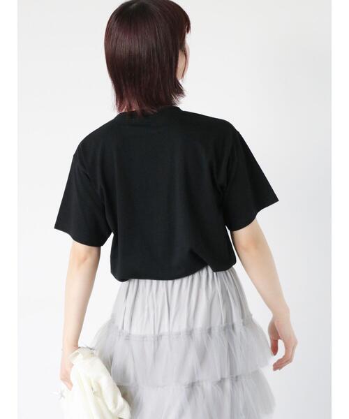 ehka sopo（エヘカソポ）の「キャットプリントTシャツ（Tシャツ/カットソー・レディース・キナリ/オフホワイト/ブラック・F）」の18枚目の写真