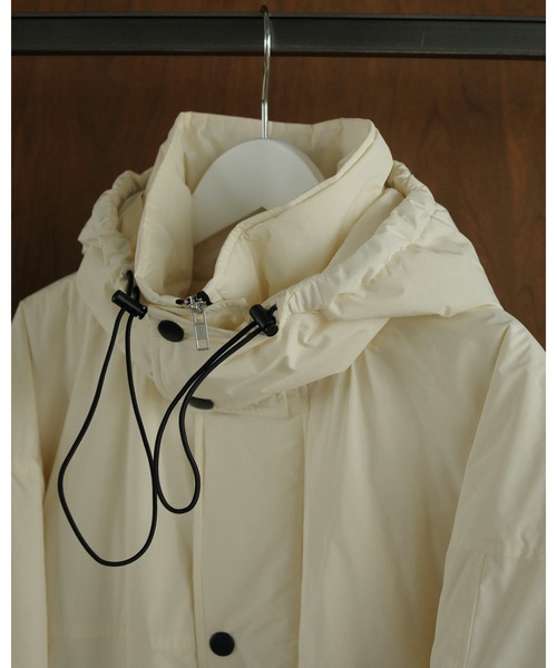 anuke（アンヌーク）の「Hooded Coat（ダウンジャケット/コート・レディース・ベージュ/アイボリー/ブラック・38inch/36inch）」の18枚目の写真