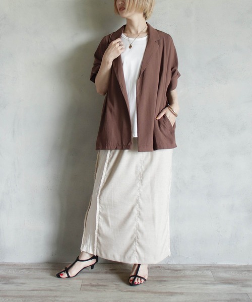 テーラー風5分袖ジャケット（テーラードジャケット）｜BITTOKO（ビットコ）