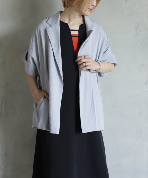 テーラー風5分袖ジャケット（テーラードジャケット）｜BITTOKO（ビットコ）