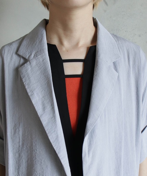 テーラー風5分袖ジャケット（テーラードジャケット）｜BITTOKO（ビットコ）