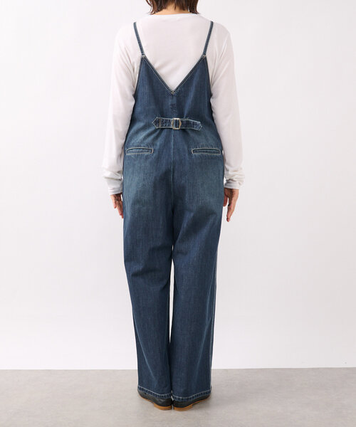 RIVE DROITE（リヴドロワ）の「【シーズン問わず使える】デニムサロペット（サロペット/オーバーオール・レディース・ブルー/グレイッシュベージュ/ブラック・FREE/36）」の21枚目の写真