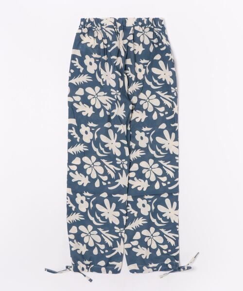 anap mimpi(アナップミンピ)の「アートフラワー柄 リネンタッチ 裾ドローストリング パンツ(その他パンツ・レディース・カーキ/ネイビー・FREE)」の3枚目の写真