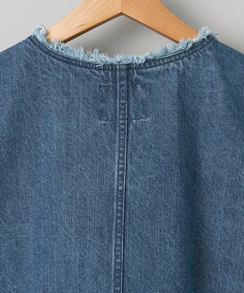 coen(コーエン)の「デニムリボンベスト(ベスト・レディース・コバルトブルー/ダークグレー・FREE)」の18枚目の写真