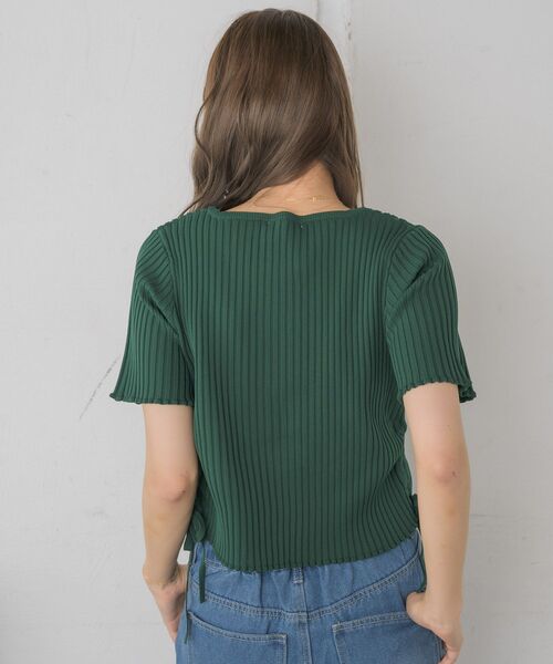 RETRO GIRL（レトロガール）の「裾ドロストZIPカーデ（カーディガン/ボレロ・レディース・ブラック/オレンジ/グリーン/ブラック系その他3/ナチュラル・FREE）」の12枚目の写真