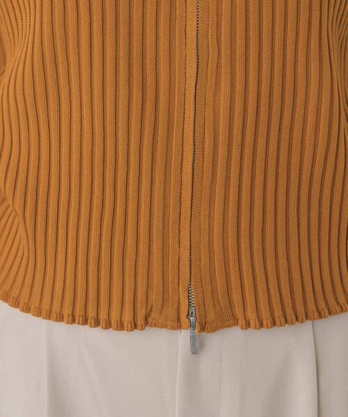 RETRO GIRL（レトロガール）の「裾ドロストZIPカーデ（カーディガン/ボレロ・レディース・ブラック/オレンジ/グリーン/ブラック系その他3/ナチュラル・FREE）」の9枚目の写真