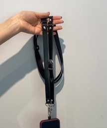 新品使用TOGA TOO Leather nylon phone strap TOGA TOO/トーガトゥ】Leather nylon phone strap/スマホ