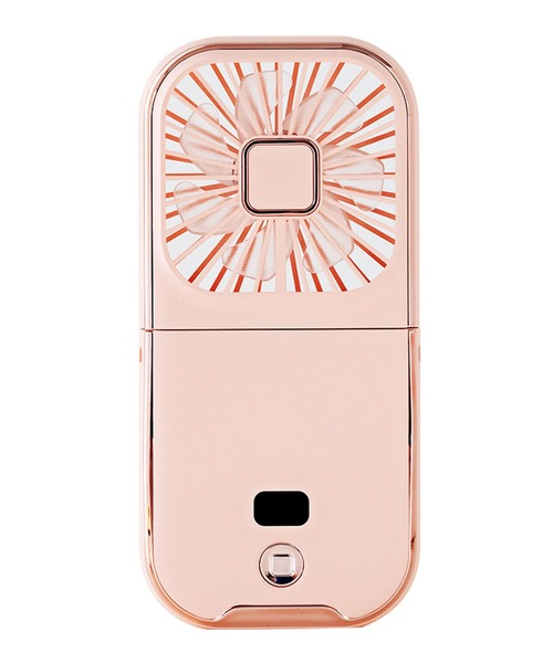 Cinderella（シンデレラ）の「ハンディファン 扇風機 持ち運び 首掛け扇風機 卓上扇風機 小型扇風機 折りたたみ式 コンパクト ミニ扇風機 モバイルバッテリー スマホスタンド 薄型 薄い 軽い 充電式 Type-C USB シンプル 夏 長持ち かわいい おしゃれ（生活家電・レディース・ホワイト/ピンク/ブラック×ホワイト/ホワイト×ブルー・FREE）」の4枚目の写真