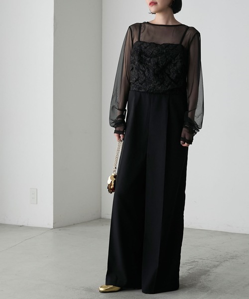 セール】【forksy.】【オケージョン対応】シアーカットソー