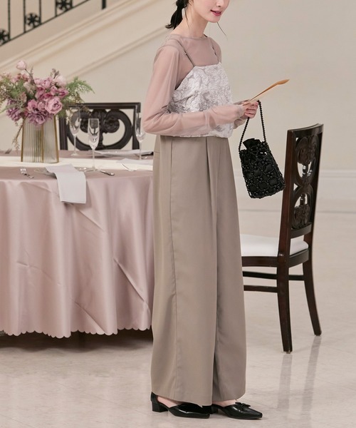 セール】【forksy.】【オケージョン対応】シアーカットソー