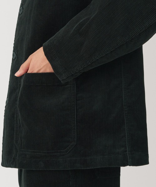 紳士 木の実から作ったカポック混コーデュロイジャケット
