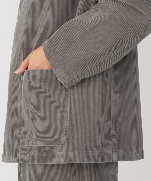 紳士 木の実から作ったカポック混コーデュロイジャケット