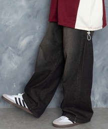 vintage like over dye loose fit denim pants/ヴィンテージ ライク オーバーダイ ルーズフィット デニムパンツ