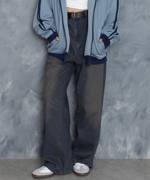 Starting Over | vintage like over dye loose fit denim pants/ヴィンテージ ライク オーバーダイ ルーズフィット デニムパンツ(デニムパンツ)