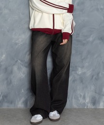 Starting Over | vintage like over dye loose fit denim pants/ヴィンテージ ライク オーバーダイ ルーズフィット デニムパンツ(デニムパンツ)