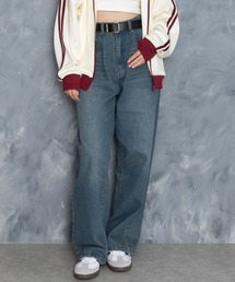 Starting Over | vintage like over dye loose fit denim pants/ヴィンテージ ライク オーバーダイ ルーズフィット デニムパンツ(デニムパンツ)