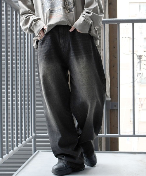 Starting Over（スターティングオーバー）の「vintage like over dye loose fit denim pants/ヴィンテージ ライク オーバーダイ ルーズフィット デニムパンツ（デニムパンツ・メンズ・ブルー系その他/ブラック系その他2/ブルー系その他2/ブラック系その他・M/L/XL）」の17枚目の写真