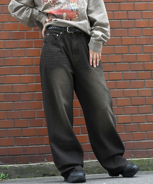 Starting Over（スターティングオーバー）の「vintage like over dye loose fit denim pants/ヴィンテージ ライク オーバーダイ ルーズフィット デニムパンツ（デニムパンツ・メンズ・ブルー系その他/ブラック系その他2/ブルー系その他2/ブラック系その他・M/L/XL）」の5枚目の写真