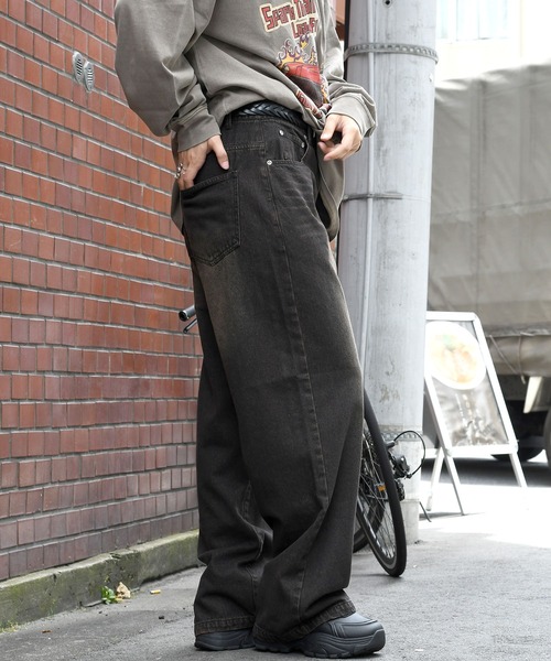 パンツ Remember VINTAGE LIKE DENIM LOOSE PANTS Anytime Songs ジーンズ vintage like loose fit denim pants