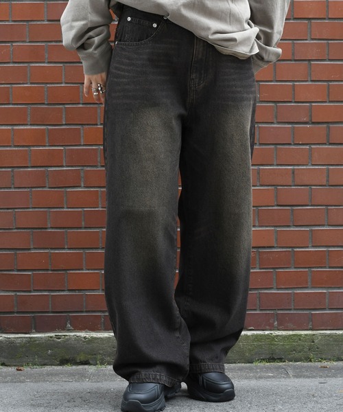 Starting Over（スターティングオーバー）の「vintage like over dye loose fit denim pants/ヴィンテージ ライク オーバーダイ ルーズフィット デニムパンツ（デニムパンツ・メンズ・ブルー系その他/ブラック系その他2/ブルー系その他2/ブラック系その他・M/L/XL）」の13枚目の写真