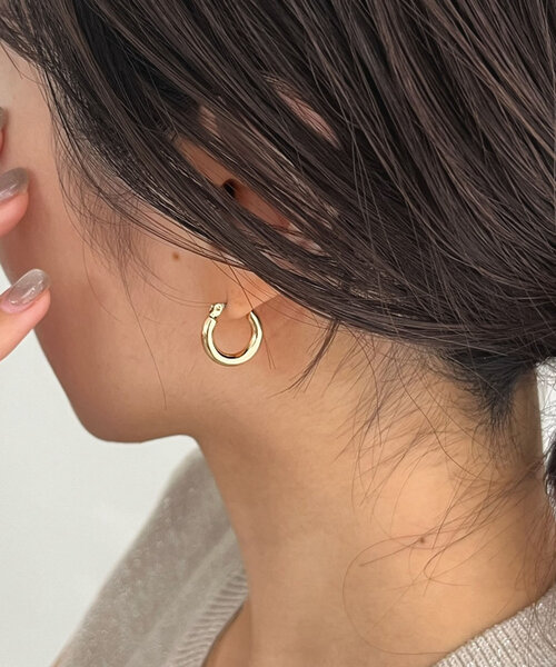 GOLDY(ゴールディ)の「〈GOLDY/ゴールディ〉2WAYパールリングピアス(ピアス(両耳用)・レディース・ゴールド/シルバー・FREE)」の6枚目の写真