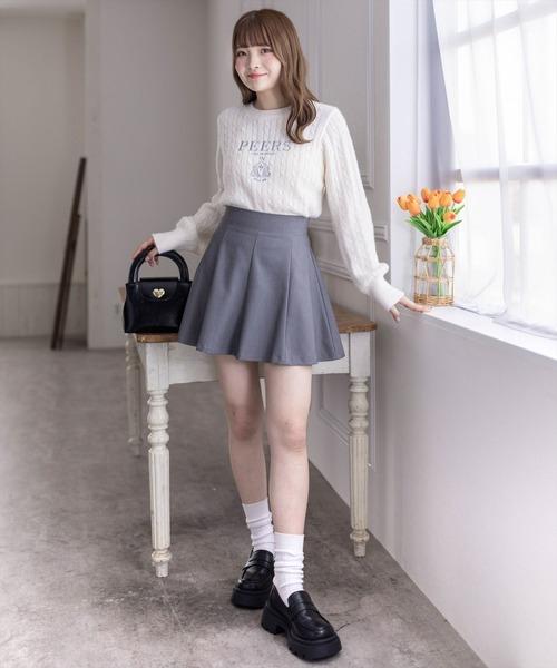 clear（クリア）の「【低身長サイズ有】インパン付き八枚ハギミニスカート [ショート丈 着回し万能 脚長]≪2024AW新作≫（スカート・レディース・ブラック/グレー/ブラック系その他/グレー系その他・S/M/XS）」の11枚目の写真