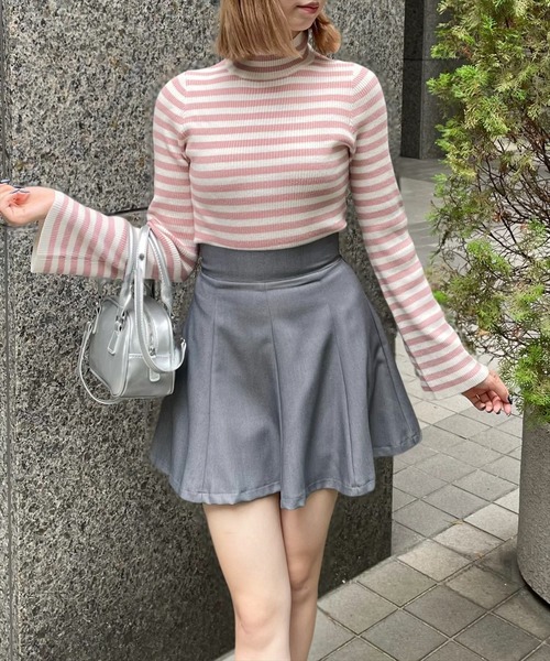 clear（クリア）の「【低身長サイズ有】インパン付き八枚ハギミニスカート [ショート丈 着回し万能 脚長]≪2024AW新作≫（スカート・レディース・ブラック/グレー/ブラック系その他/グレー系その他・S/M/XS）」の9枚目の写真