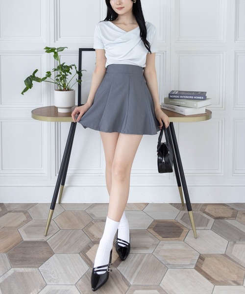 セール】【低身長サイズ有】インパン付き八枚ハギミニスカート