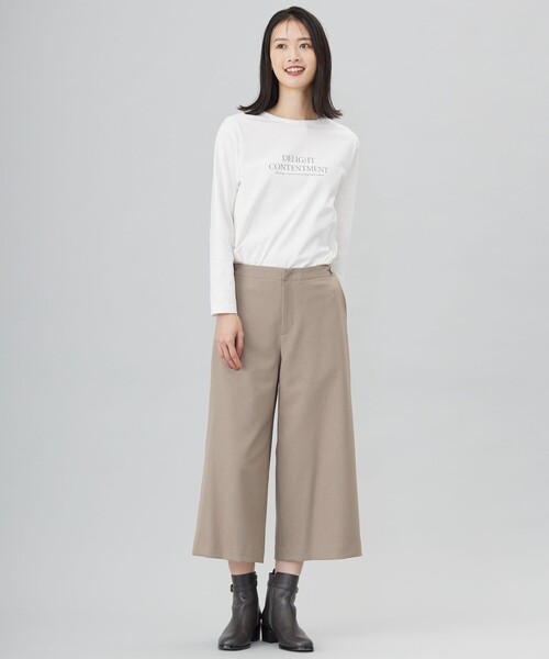 J.PRESS（ジェイプレス）の「ロゴ ロングスリーブ Tシャツ（Tシャツ/カットソー・レディース・ライトグレー系/サックスブルー系/ライトグリーン系/ホワイト系・T13/T15）」の8枚目の写真