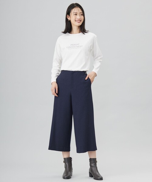 J.PRESS（ジェイプレス）の「ロゴ ロングスリーブ Tシャツ（Tシャツ/カットソー・レディース・ライトグレー系/サックスブルー系/ライトグリーン系/ホワイト系・T13/T15）」の14枚目の写真