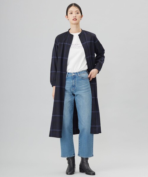 J.PRESS（ジェイプレス）の「ロゴ ロングスリーブ Tシャツ（Tシャツ/カットソー・レディース・ライトグレー系/サックスブルー系/ライトグリーン系/ホワイト系・T13/T15）」の15枚目の写真