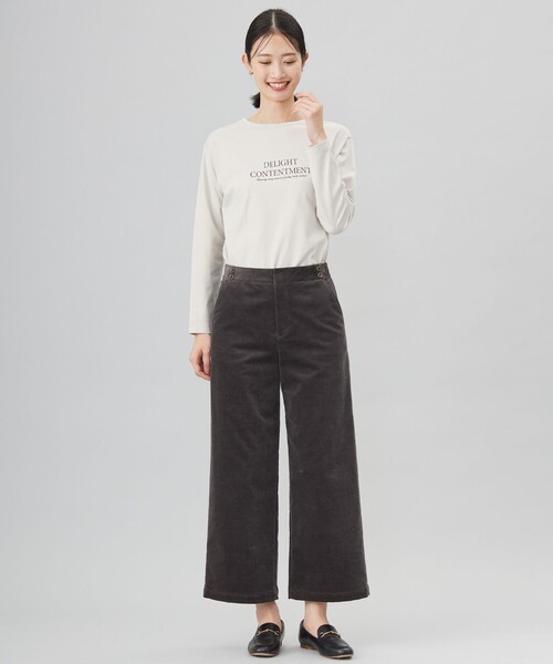 J.PRESS（ジェイプレス）の「ロゴ ロングスリーブ Tシャツ（Tシャツ/カットソー・レディース・ライトグレー系/サックスブルー系/ライトグリーン系/ホワイト系・T13/T15）」の22枚目の写真