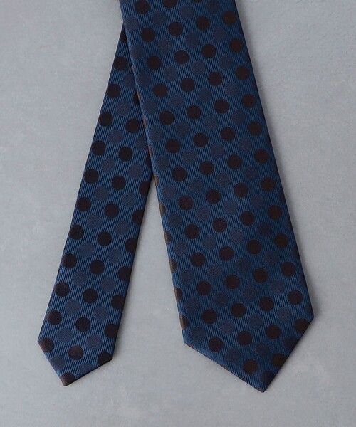 UNITED ARROWS（ユナイテッドアローズ）の「ポルカ ドット  ネクタイ（ネクタイ・メンズ・グレー/パープル/ネイビー/コバルトブルー・FREE）」の8枚目の写真