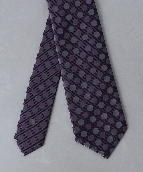 UNITED ARROWS（ユナイテッドアローズ）の「ポルカ ドット  ネクタイ（ネクタイ・メンズ・グレー/パープル/ネイビー/コバルトブルー・FREE）」の13枚目の写真