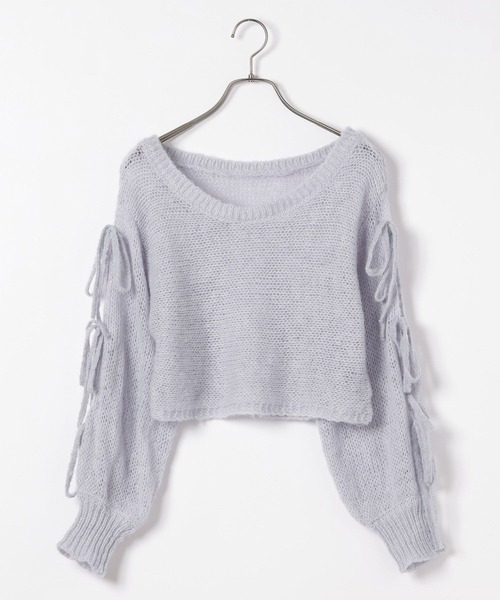 TKNG様 セール】リボンメッシュラメニット 145360（ニット/セーター