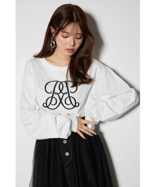 rienda（リエンダ）の「【WEB限定】WRRロングスリーブTシャツ（Tシャツ/カットソー・レディース・ホワイト/ブラック/ピンク系その他・FREE）」の20枚目の写真