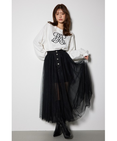 rienda（リエンダ）の「【WEB限定】WRRロングスリーブTシャツ（Tシャツ/カットソー・レディース・ホワイト/ブラック/ピンク系その他・FREE）」の22枚目の写真