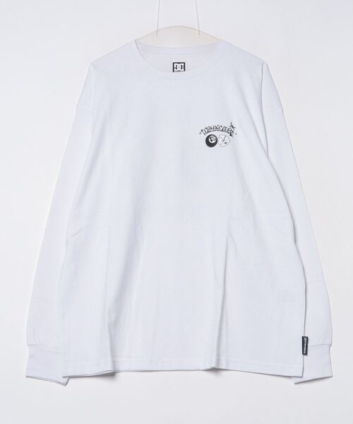 DC（ディーシー）の「DC/ディーシー ロンT/長袖Tシャツ ロングスリーブ ルーズシルエット バックプリント ビックシルエット DLT244077（Tシャツ/カットソー・メンズ・ブラック/ホワイト・L/XL/M）」の9枚目の写真