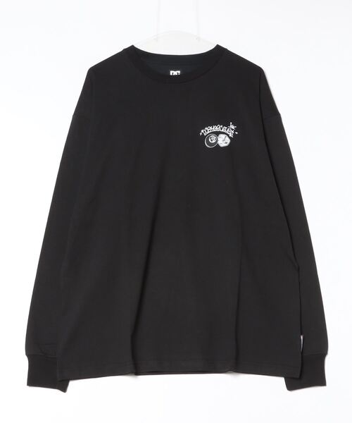 DC（ディーシー）の「DC/ディーシー ロンT/長袖Tシャツ ロングスリーブ ルーズシルエット バックプリント ビックシルエット DLT244077（Tシャツ/カットソー・メンズ・ブラック/ホワイト・L/XL/M）」の10枚目の写真