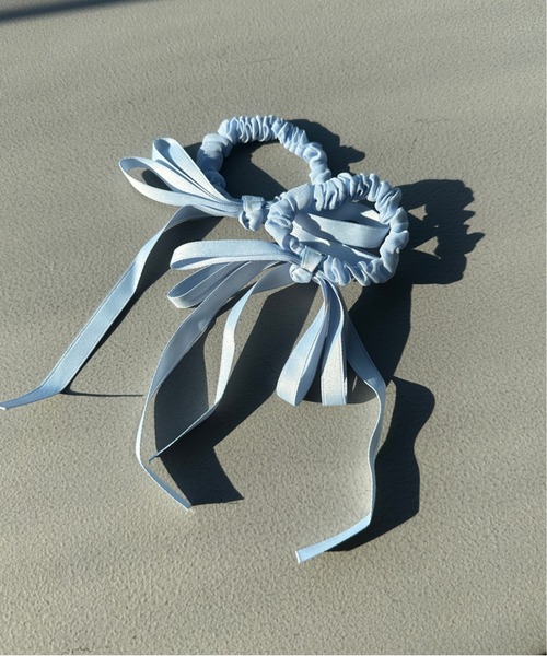 kutir（クティール）の「【2set】ポイントリボンヘアゴム（ヘアゴム・レディース・ブルー/ホワイト・FREE）」の3枚目の写真