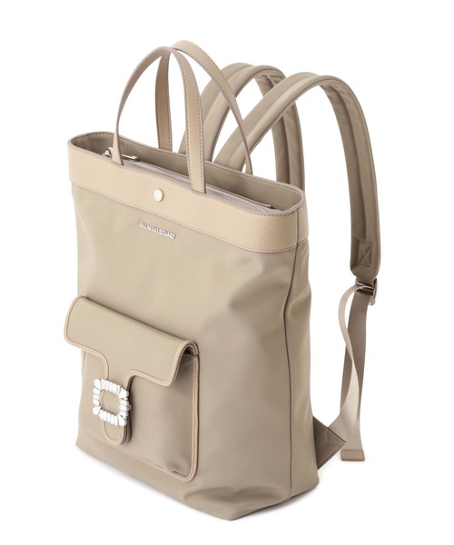 JILL by JILL STUART（ジルバイジルスチュアート）の「◇ビジューバックルバックパック（バックパック/リュック・レディース・ブラック/モカ・FREE）」の3枚目の写真