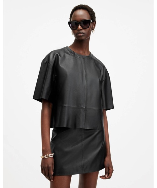ALLSAINTS（オールセインツ）の「RENAI SHORT SLEEVE LEATHER T