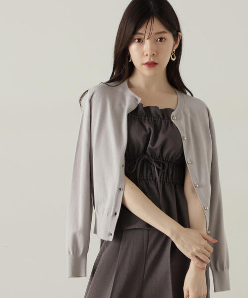 PROPORTION BODY DRESSING(プロポーションボディドレッシング)の「ベーシックカーデⅢ / 1214274900(カーディガン/ボレロ・レディース・ピンク/ホワイト系その他/グレー/レッド・FREE)」の18枚目の写真