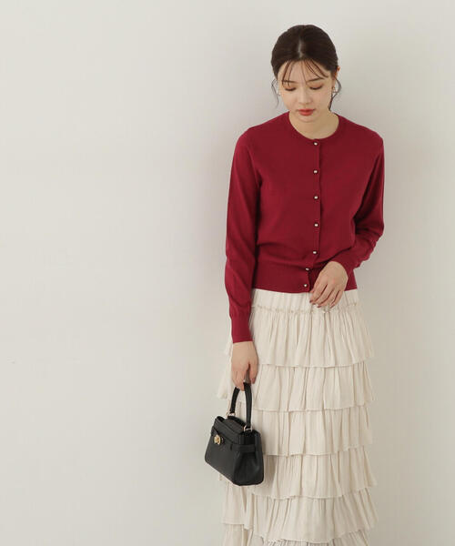 PROPORTION BODY DRESSING(プロポーションボディドレッシング)の「ベーシックカーデⅢ / 1214274900(カーディガン/ボレロ・レディース・ピンク/ホワイト系その他/グレー/レッド・FREE)」の6枚目の写真