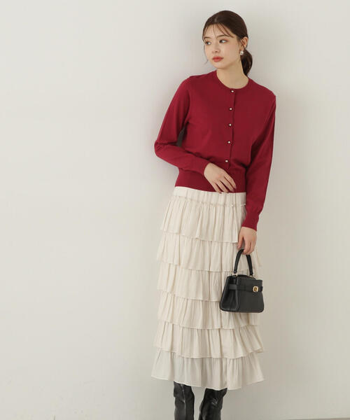 PROPORTION BODY DRESSING(プロポーションボディドレッシング)の「ベーシックカーデⅢ / 1214274900(カーディガン/ボレロ・レディース・ピンク/ホワイト系その他/グレー/レッド・FREE)」の7枚目の写真