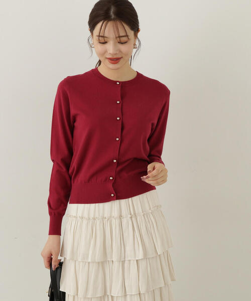 PROPORTION BODY DRESSING(プロポーションボディドレッシング)の「ベーシックカーデⅢ / 1214274900(カーディガン/ボレロ・レディース・ピンク/ホワイト系その他/グレー/レッド・FREE)」の9枚目の写真