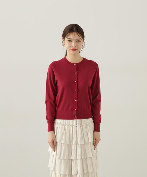 PROPORTION BODY DRESSING(プロポーションボディドレッシング)の「ベーシックカーデⅢ / 1214274900(カーディガン/ボレロ・レディース・ピンク/ホワイト系その他/グレー/レッド・FREE)」の10枚目の写真