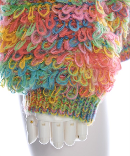 セール】ループニットカーディガン [カジュアル 主役級 カラフル]≪再