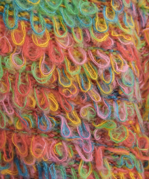 clear（クリア）の「ループニットカーディガン [カジュアル 主役級 カラフル]≪再入荷≫（カーディガン/ボレロ・レディース・イエロー/マルチ/ピンク・F）」の12枚目の写真