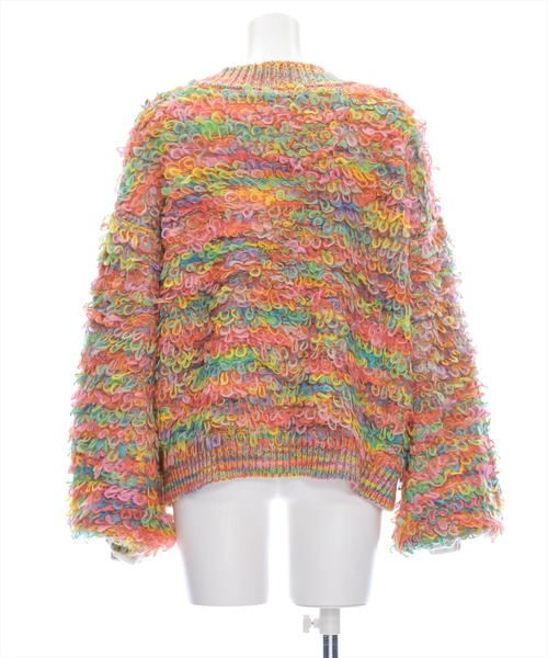 clear（クリア）の「ループニットカーディガン [カジュアル 主役級 カラフル]≪再入荷≫（カーディガン/ボレロ・レディース・イエロー/マルチ/ピンク・F）」の7枚目の写真